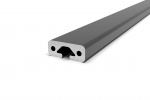 Aluminum profile 40x16 groove 8 I-type black